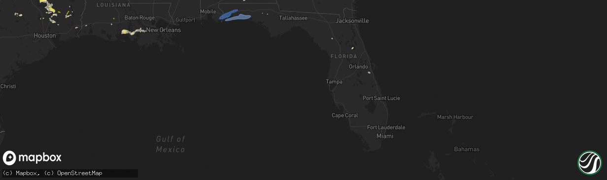 Hail map in Florida on May 11, 2021