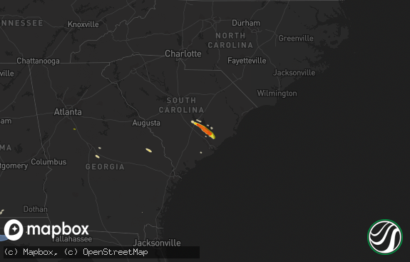 Hail map preview on 05-11-2021