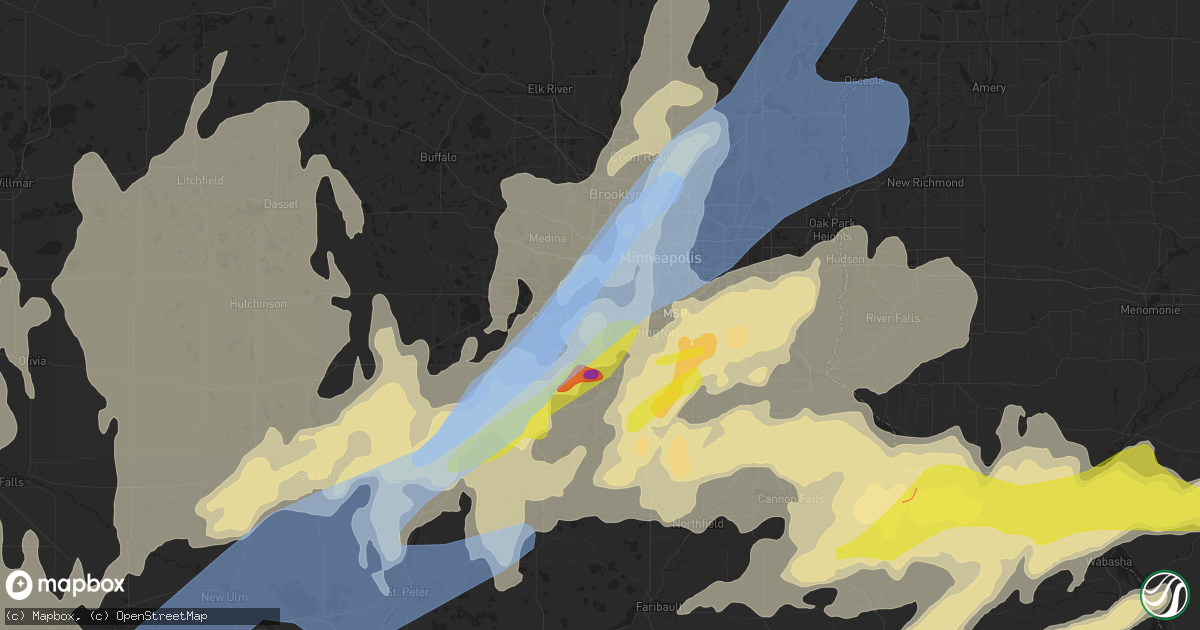 Hail map in Eden Prairie, MN on May 11, 2022