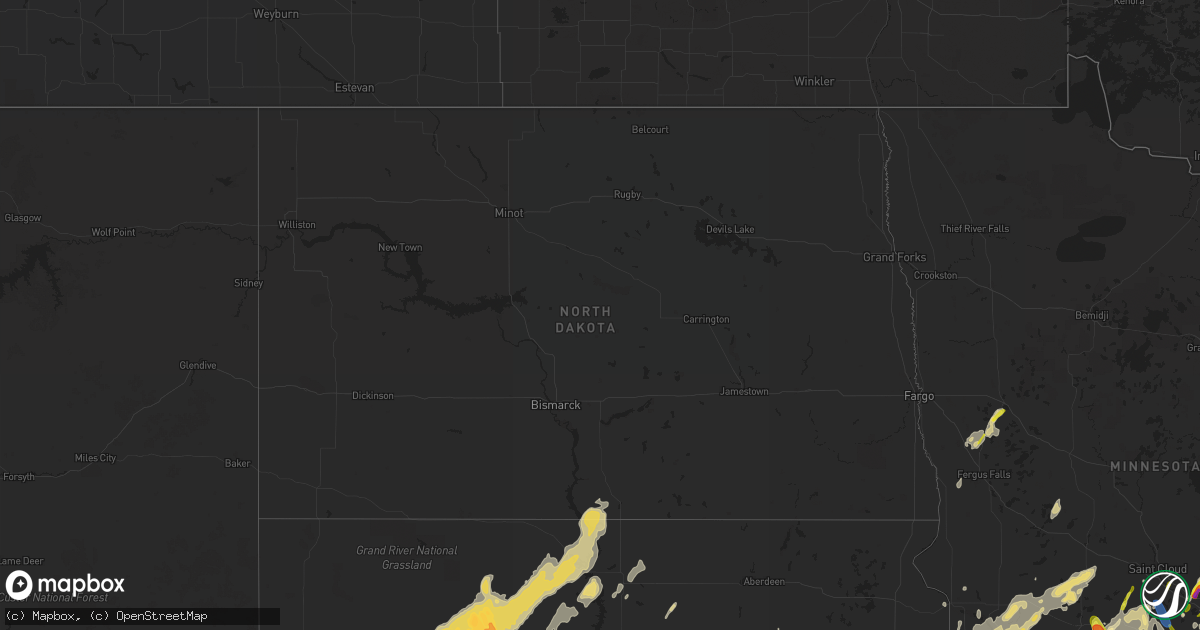 Hail map in North Dakota on May 11, 2022