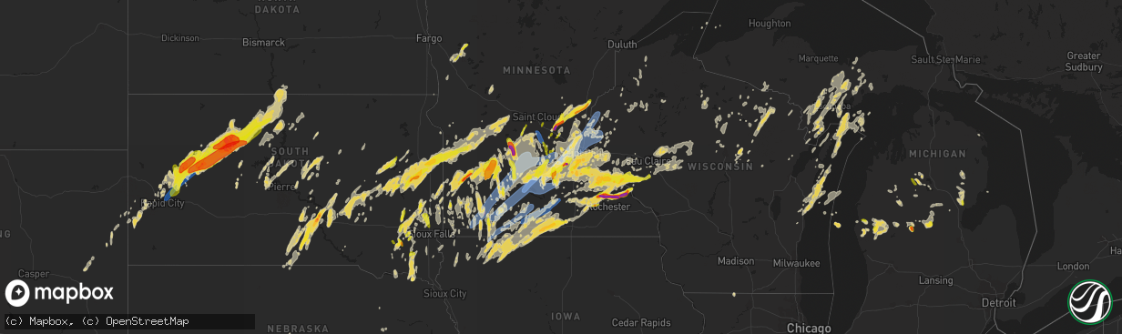 Hail map on May 11, 2022