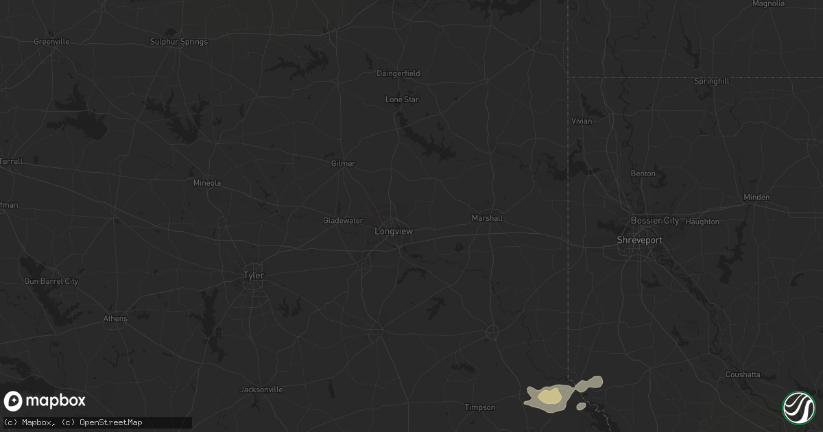 Hail map in Calhoun, LA on May 11, 2023