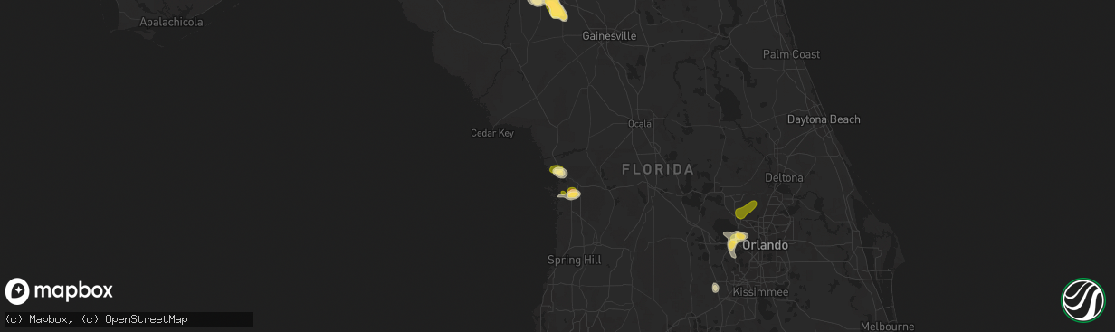 Hail map in Crystal River, FL on May 11, 2023