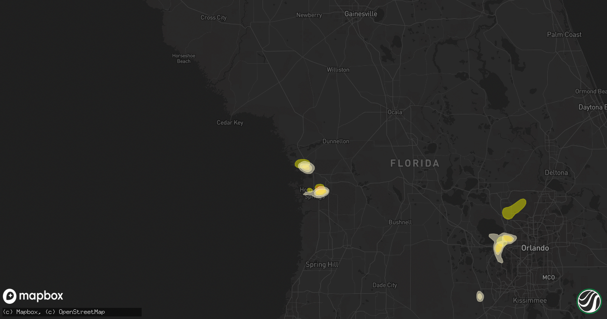 Hail map in Crystal River, FL on May 11, 2023