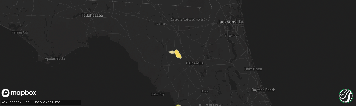 Hail map in High Springs, FL on May 11, 2023