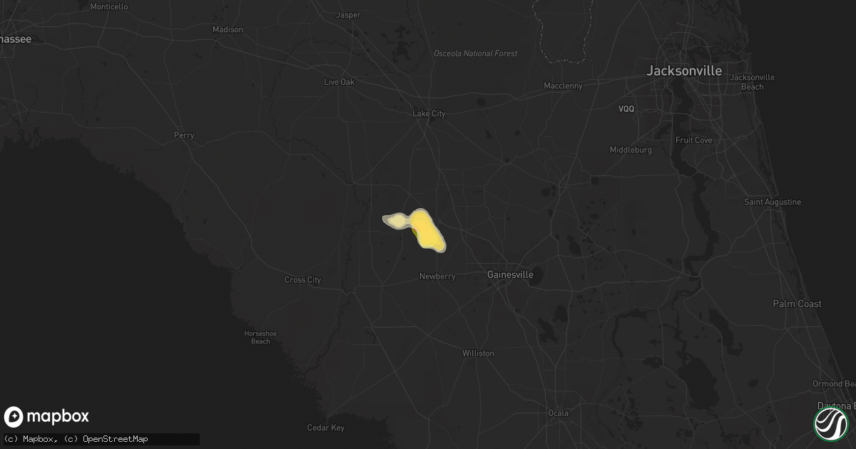 Hail map in High Springs, FL on May 11, 2023