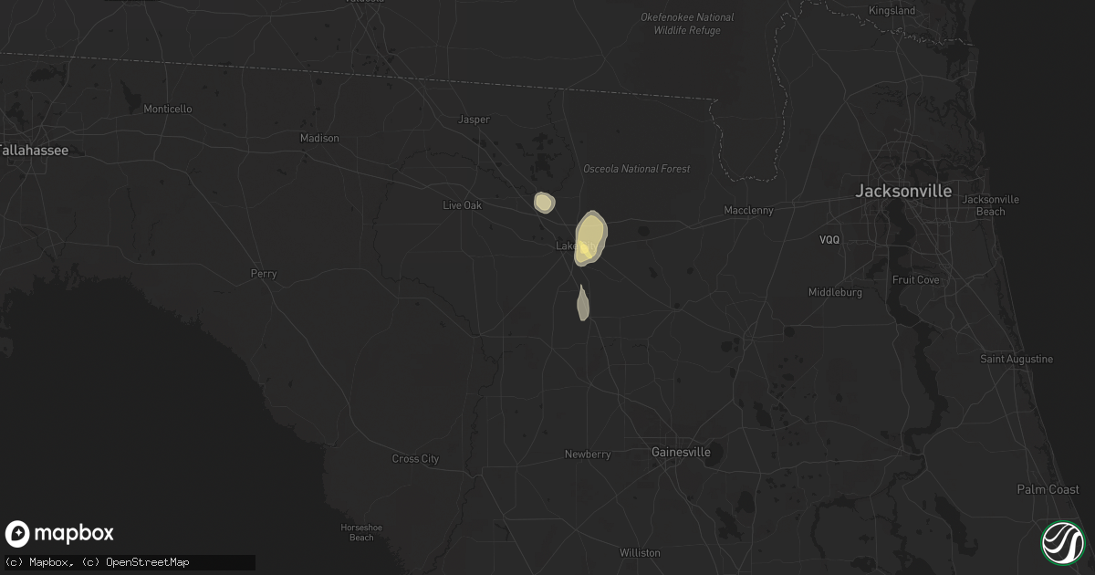 Hail map in Lake City, FL on May 11, 2023