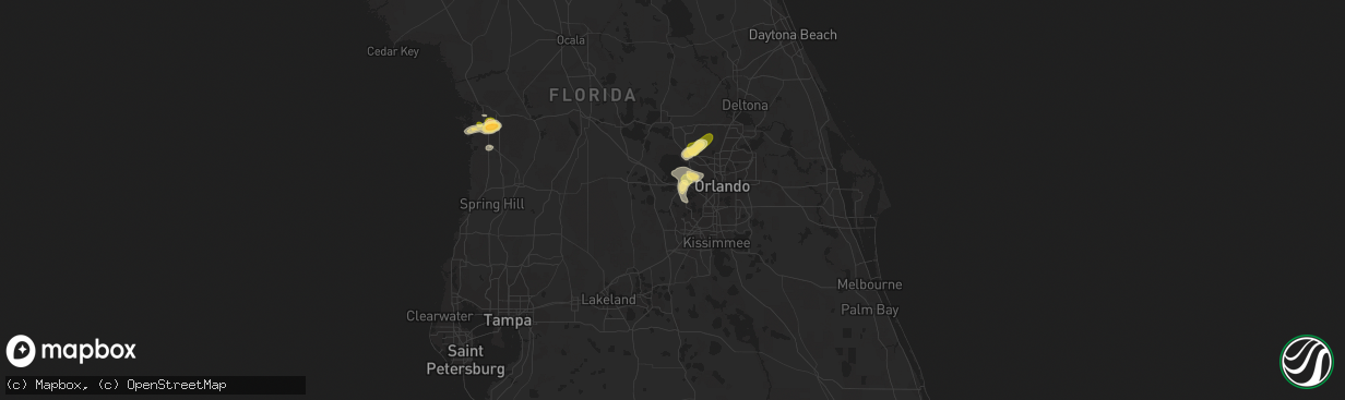 Hail map in Winter Garden, FL on May 11, 2023