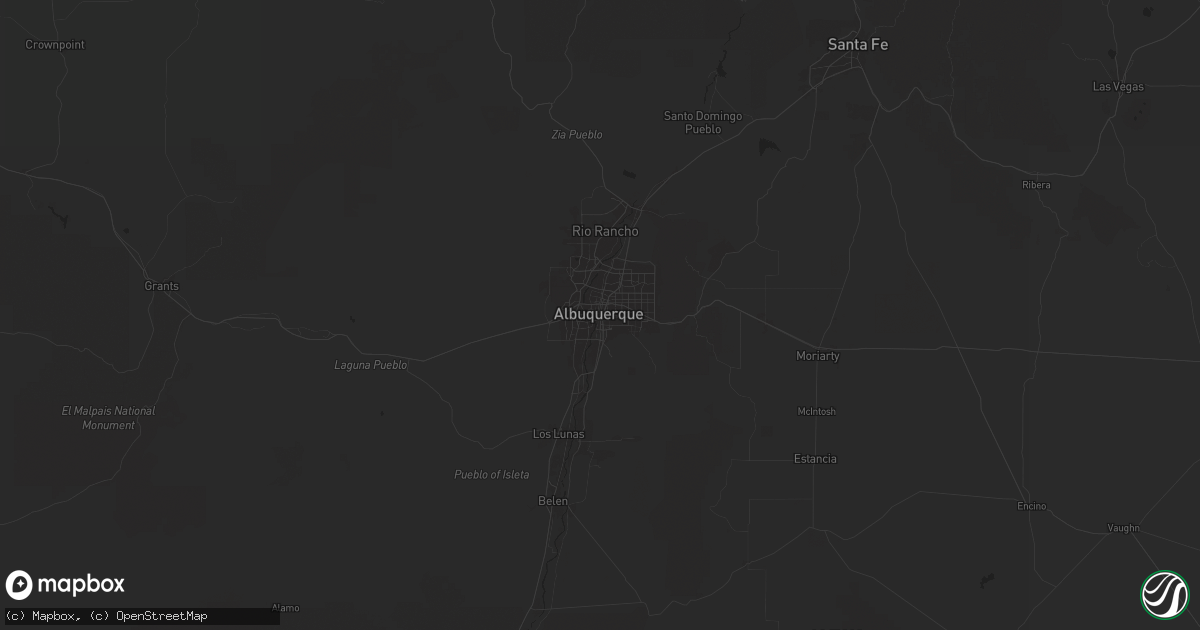 Hail map in Albuquerque, NM on May 11, 2024
