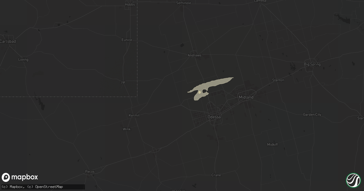 Hail map in Goldsmith, TX on May 11, 2024