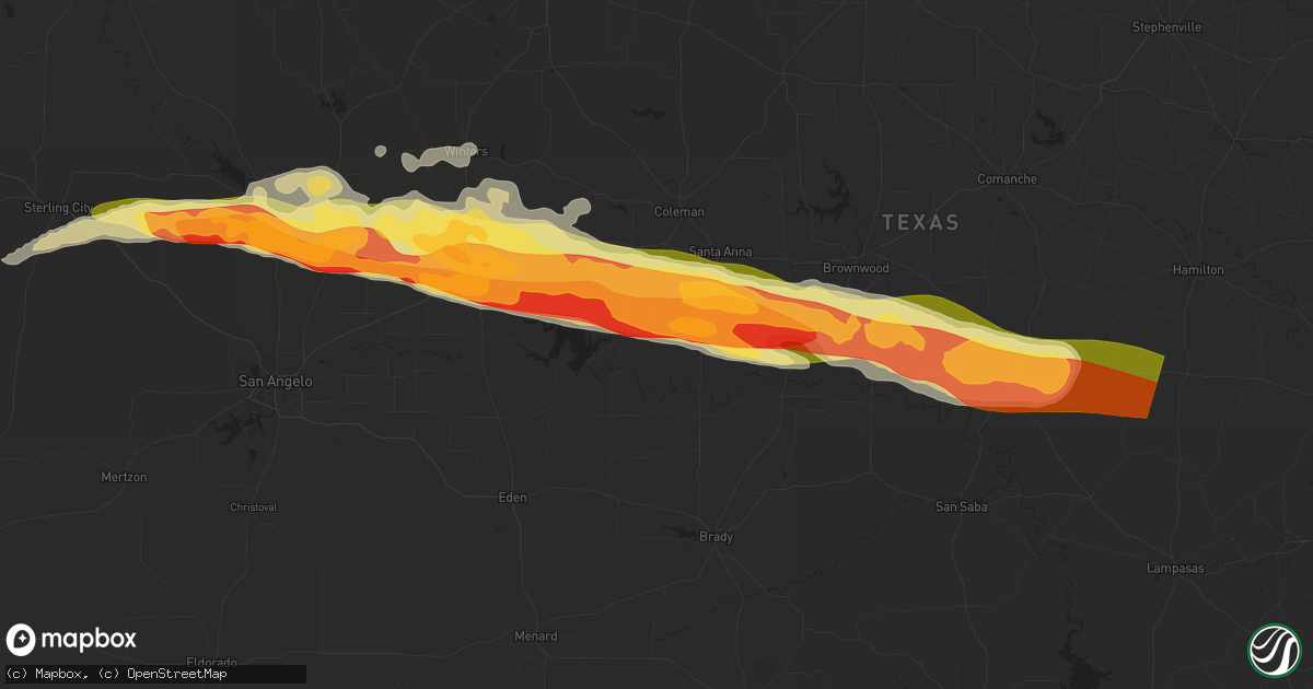 Hail map in Gouldbusk, TX on May 11, 2024