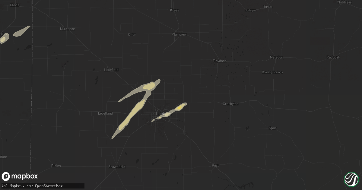 Hail map in Idalou, TX on May 11, 2024