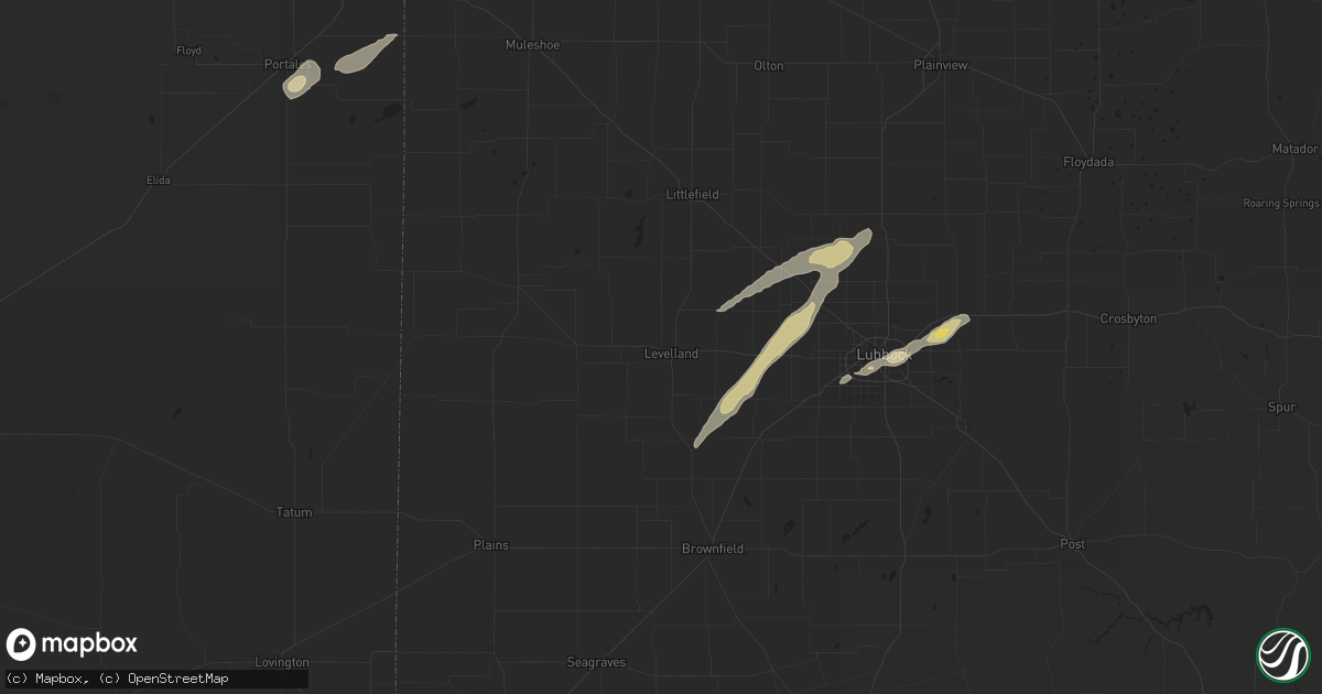 Hail map in Levelland, TX on May 11, 2024