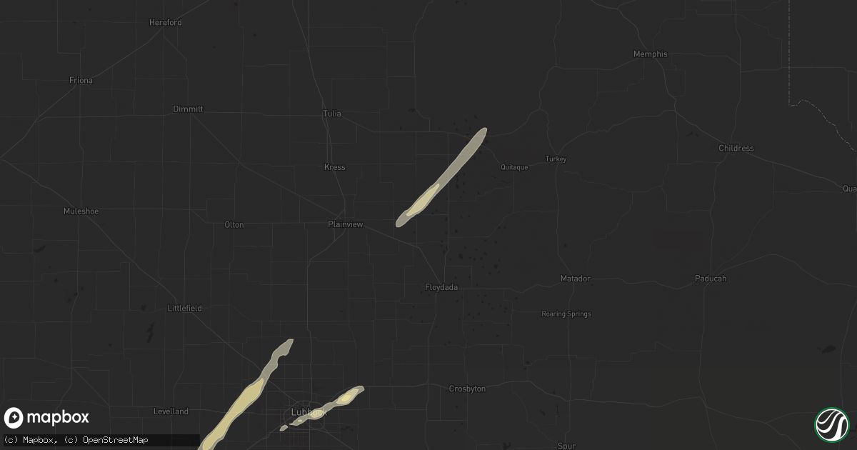 Hail map in Lockney, TX on May 11, 2024