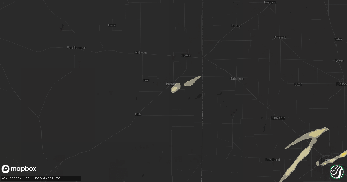 Hail map in Portales, NM on May 11, 2024