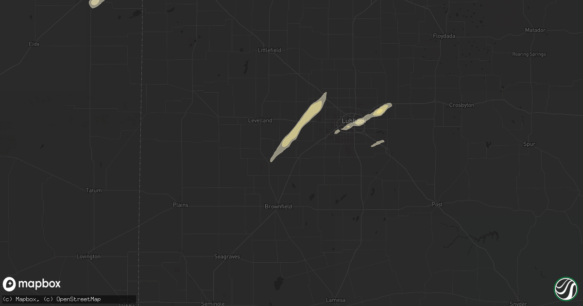 Hail map in Ropesville, TX on May 11, 2024