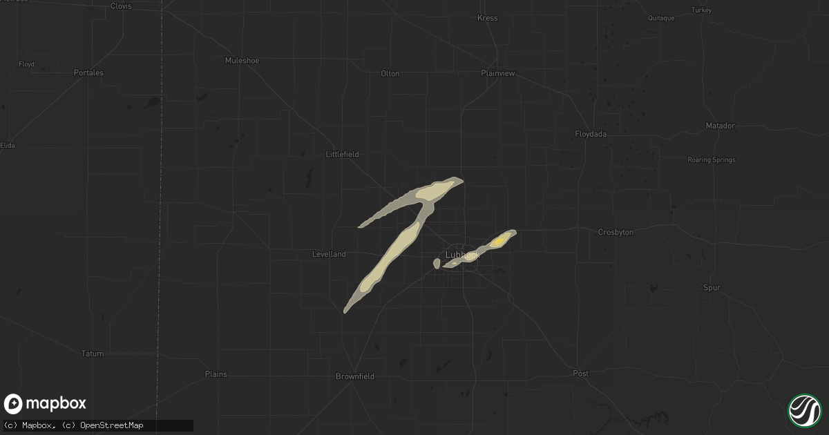 Hail map in Shallowater, TX on May 11, 2024