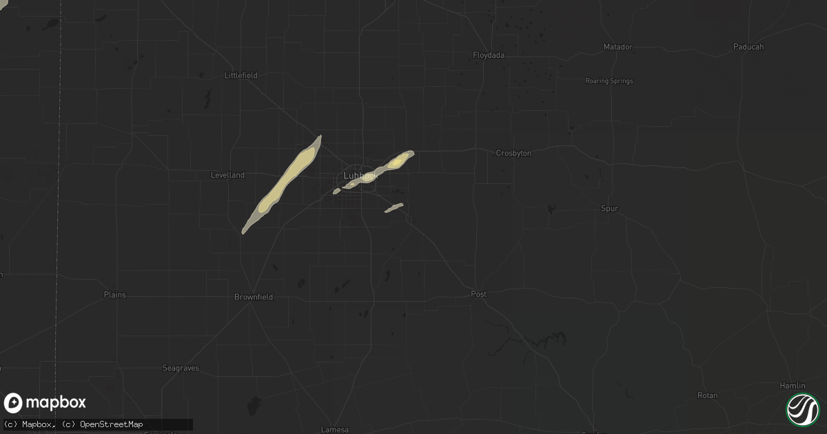 Hail map in Slaton, TX on May 11, 2024
