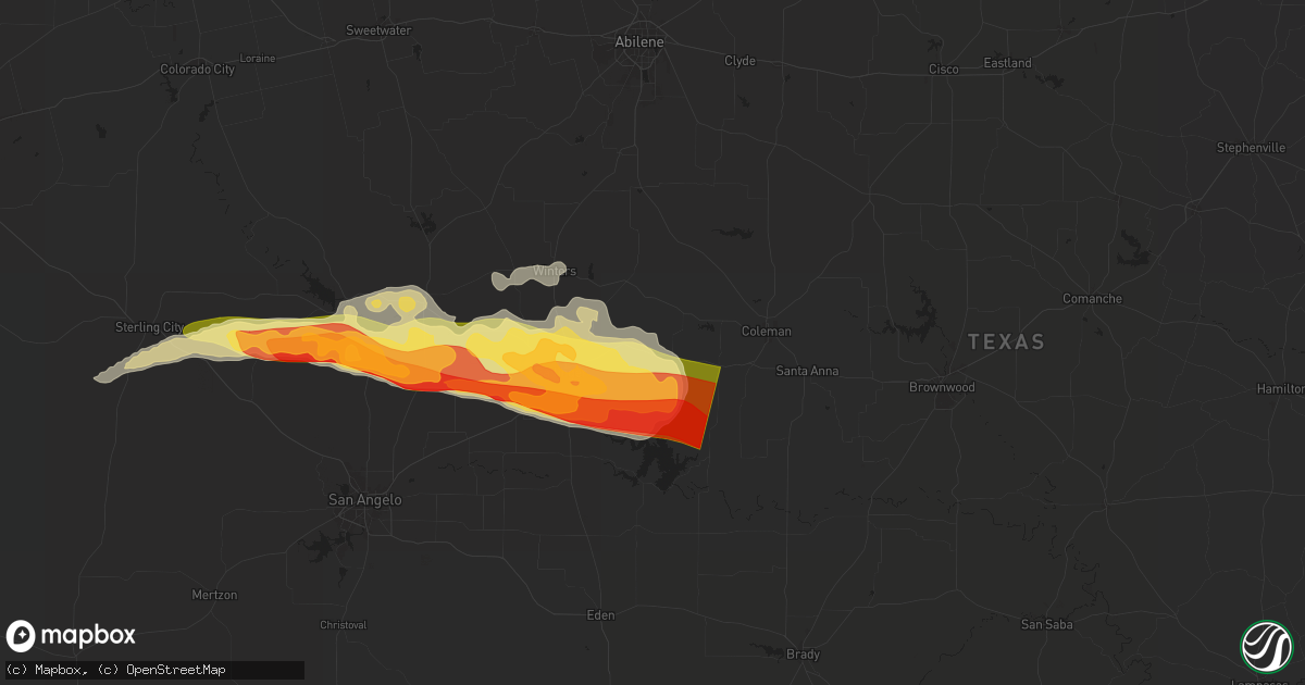 Hail map in Talpa, TX on May 11, 2024