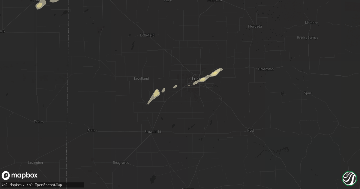 Hail map in Wolfforth, TX on May 11, 2024