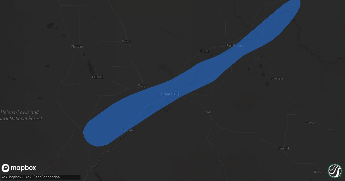 Hail map in Black Eagle, MT on May 11, 2025