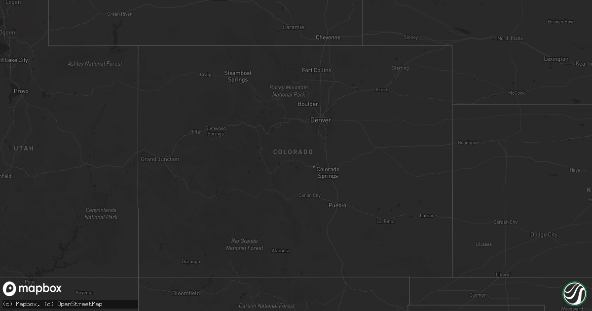 Hail map in Colorado on May 11, 2025