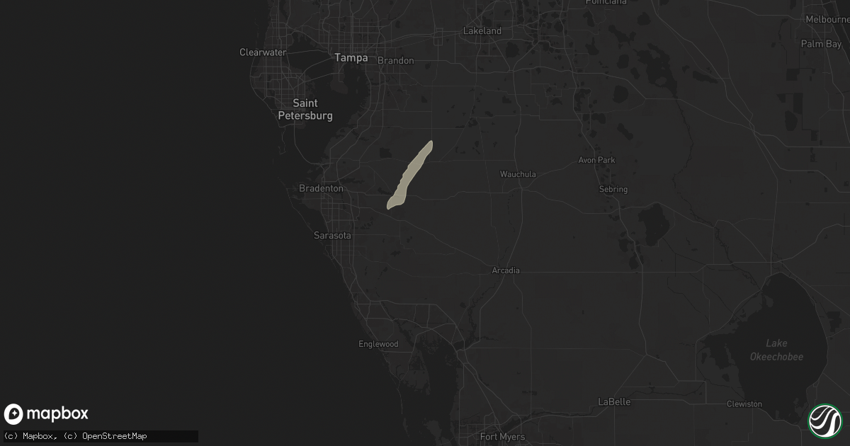 Hail map in Myakka City, FL on May 11, 2025