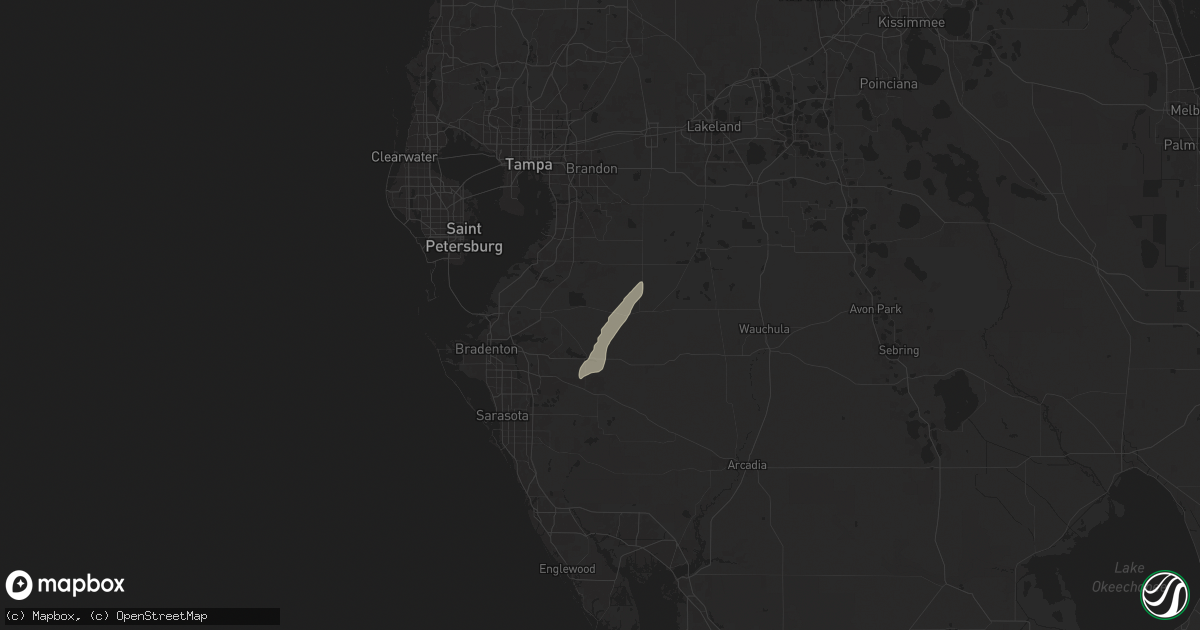 Hail map in Parrish, FL on May 11, 2025