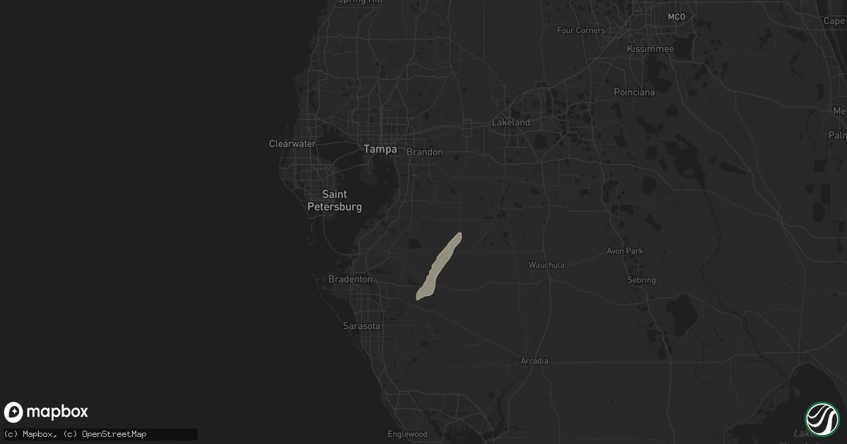Hail map in Wimauma, FL on May 11, 2025