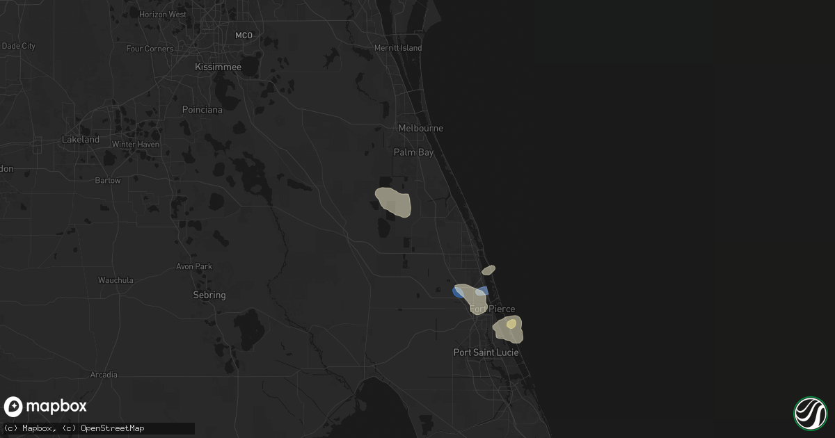 Hail map in Fellsmere, FL on May 11, 2026