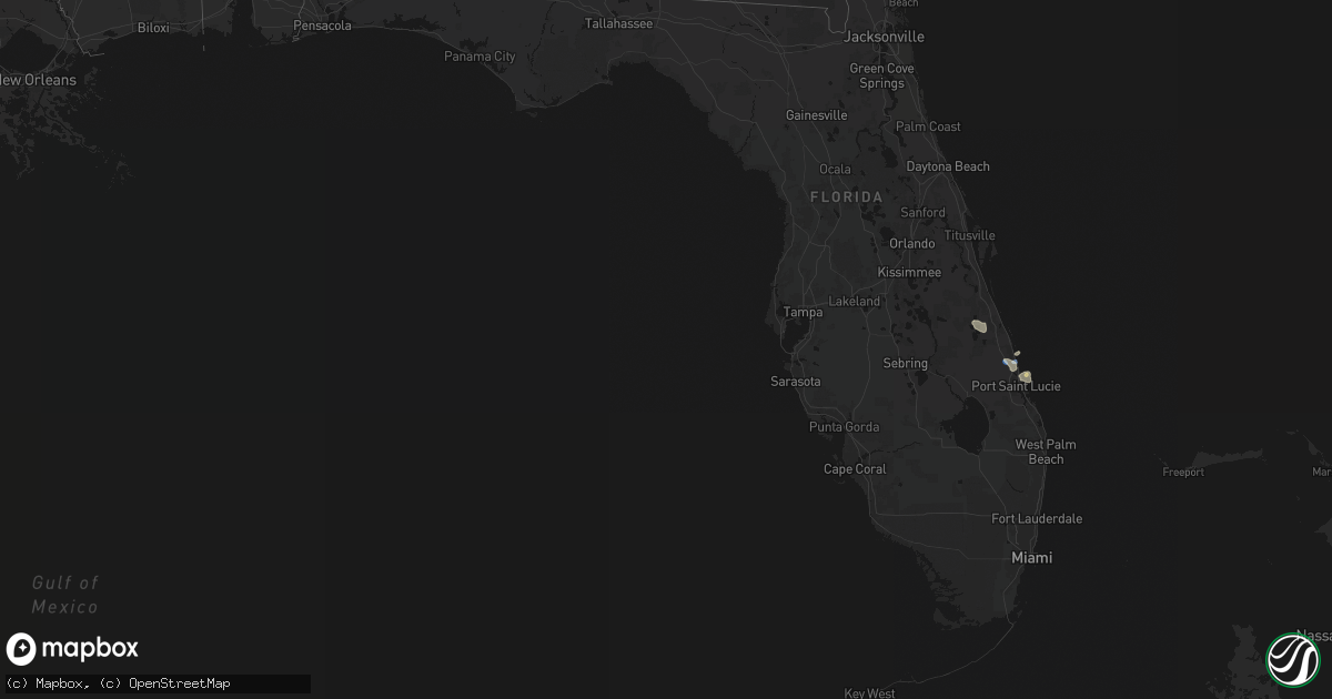 Hail map in Florida on May 11, 2026