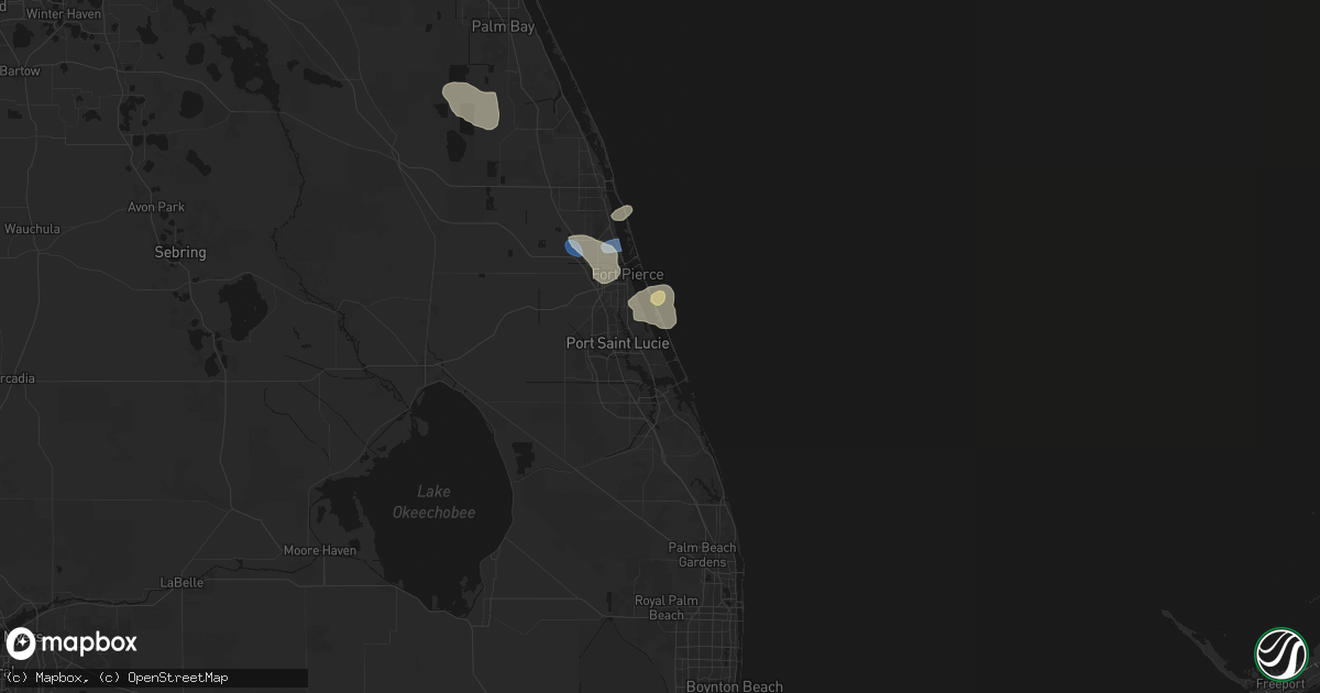 Hail map in Jensen Beach, FL on May 11, 2026