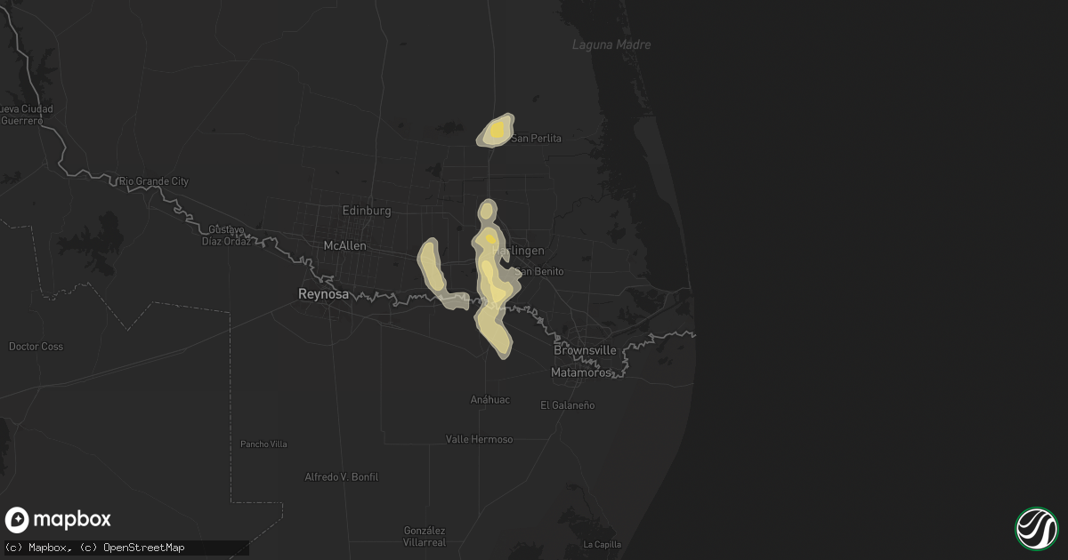 Hail map in San Benito, TX on May 12, 2012