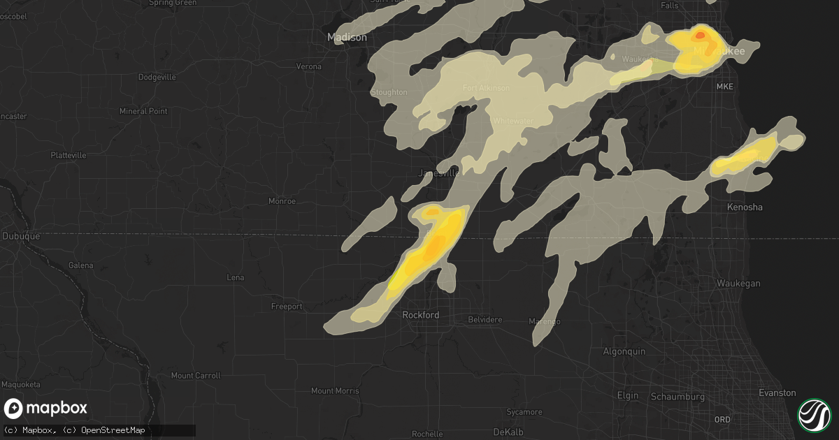 Hail map in Beloit, WI on May 12, 2014