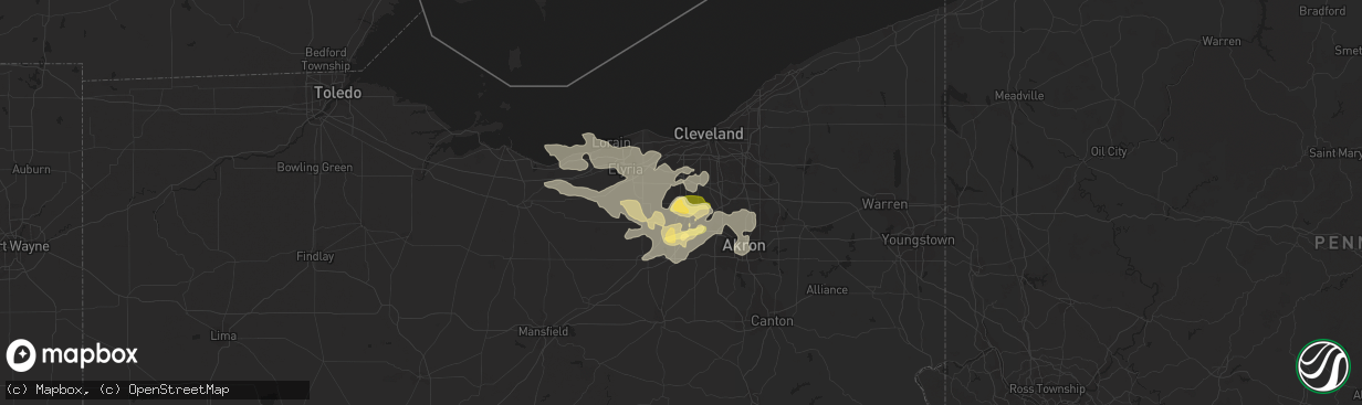 Hail map in Brunswick, OH on May 12, 2014