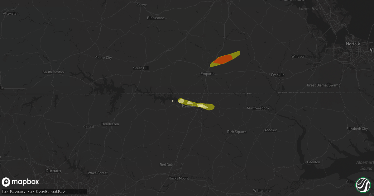 Hail map in Gaston, NC on May 12, 2015