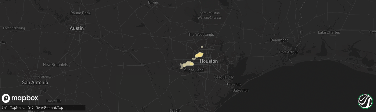 Hail map in Katy, TX on May 12, 2016