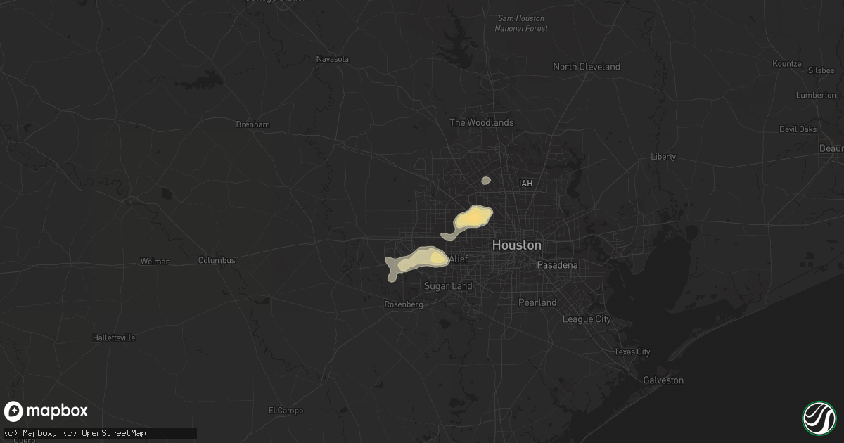 Hail map in Katy, TX on May 12, 2016