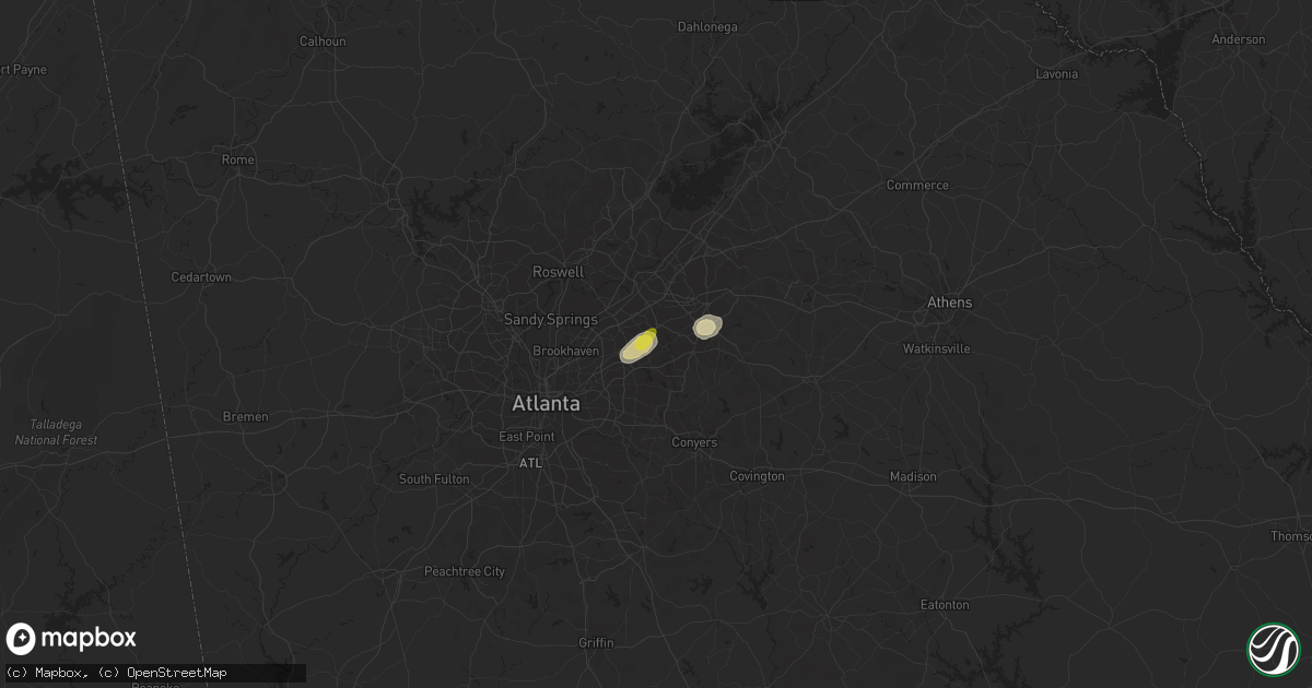 Hail map in Lilburn, GA on May 12, 2017