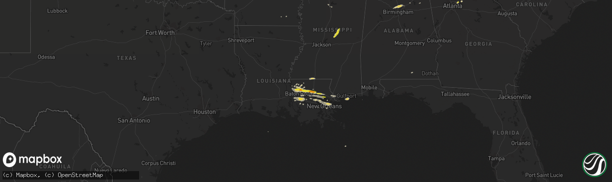 Hail map on May 12, 2017