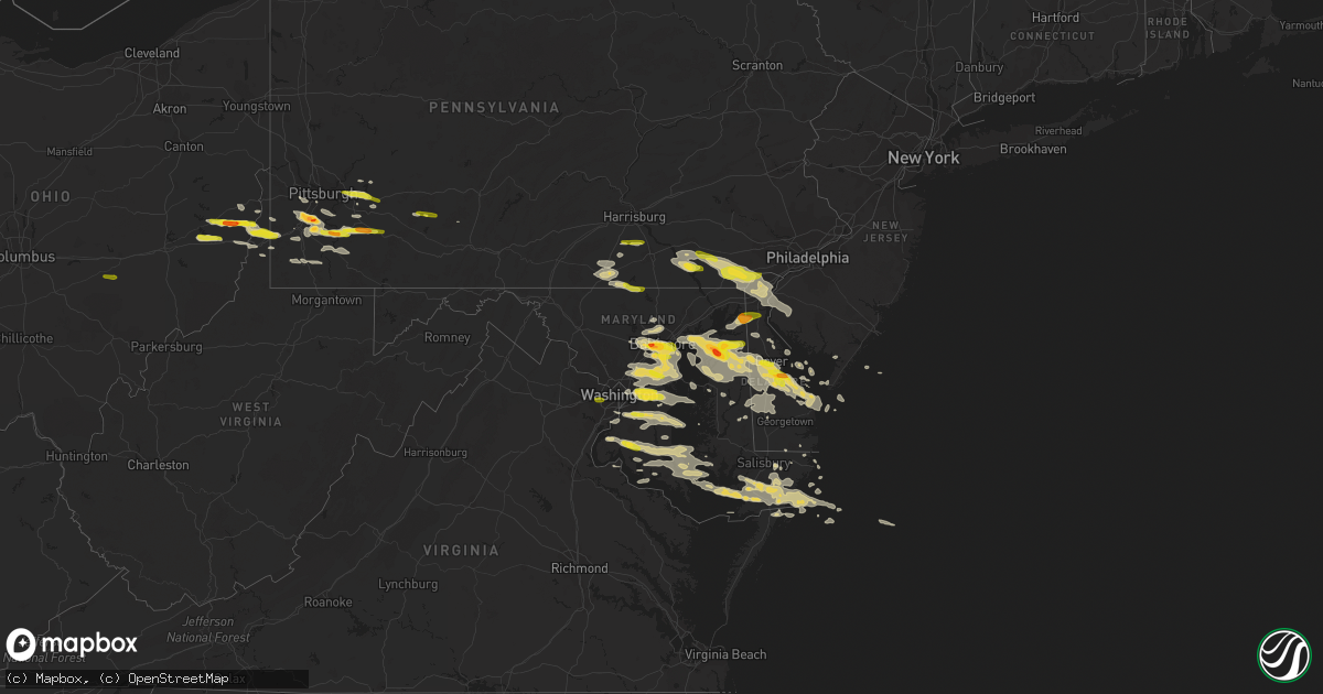 Hail map on May 12, 2018