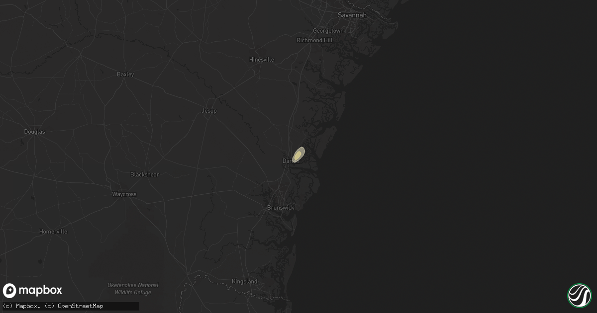 Hail map in Darien, GA on May 12, 2019