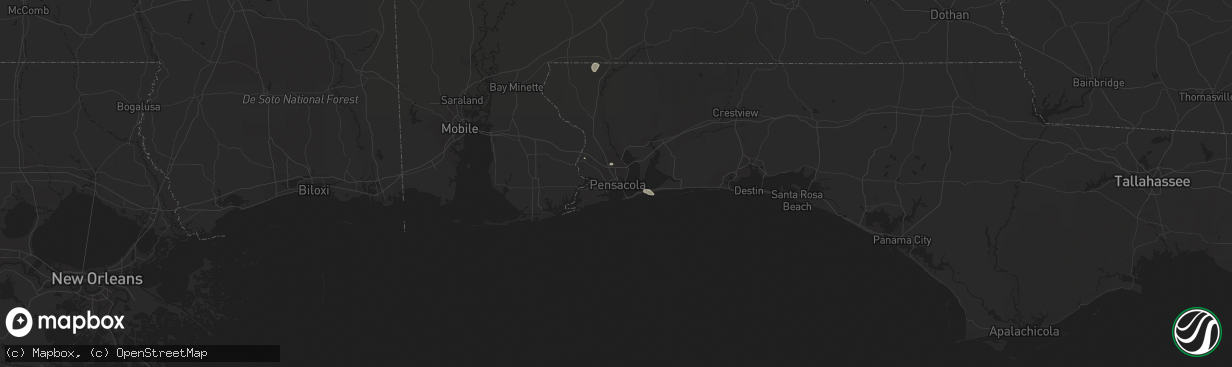 Hail map in Pensacola, FL on May 12, 2019