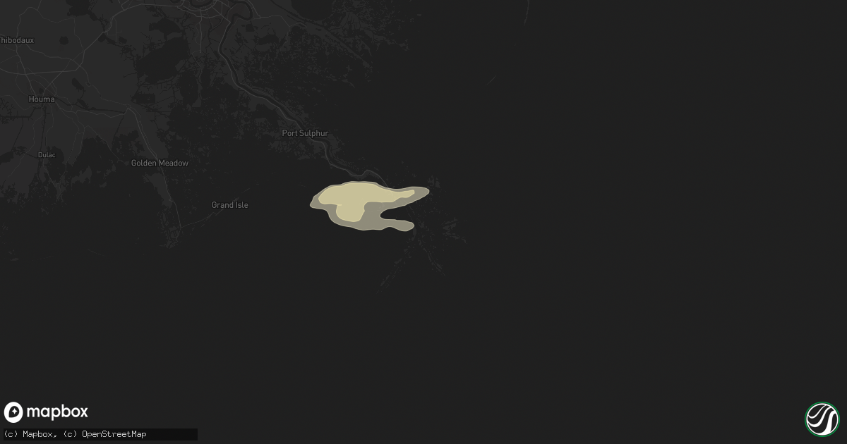 Hail map in Venice, LA on May 12, 2019
