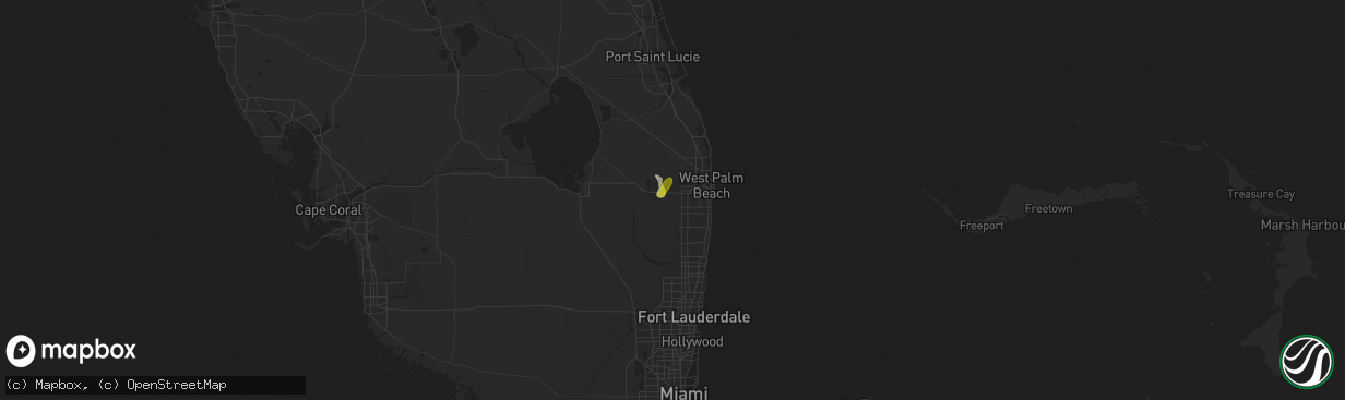 Hail map in Wellington, FL on May 12, 2019