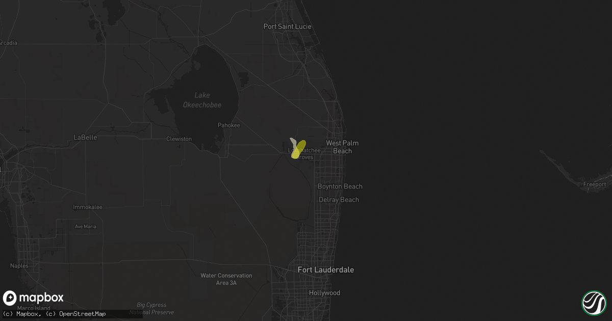 Hail map in Wellington, FL on May 12, 2019