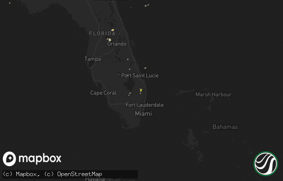 Hail map preview on 05-12-2019