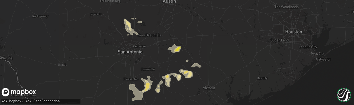 Hail map in Cost, TX on May 12, 2020