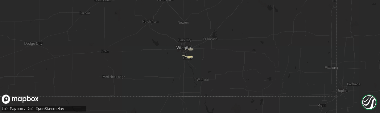 Hail map in Derby, KS on May 12, 2020