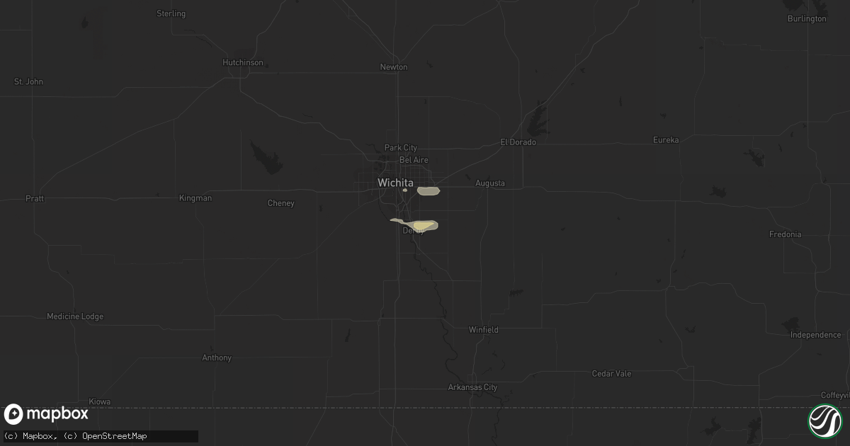 Hail map in Derby, KS on May 12, 2020
